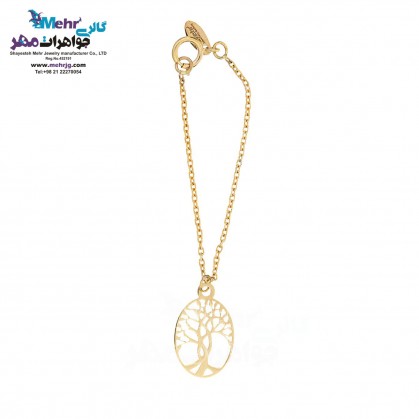 Gold Watch Pendant - Tree Design-MW0292